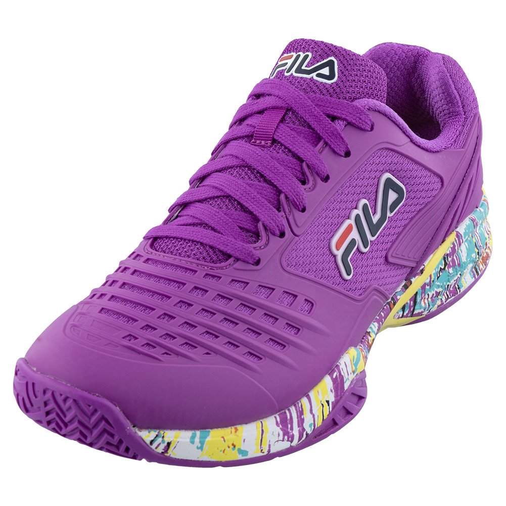 Fila Women`s Axilus 2 Energized Tennis Shoes Purple Cactus Flower and White