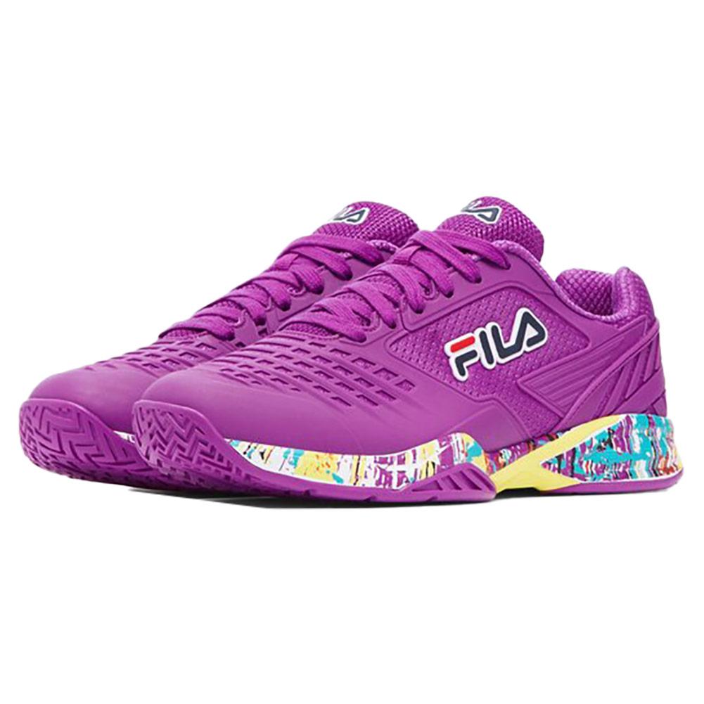 Fila Women`s Axilus 2 Energized Tennis Shoes Purple Cactus Flower and White