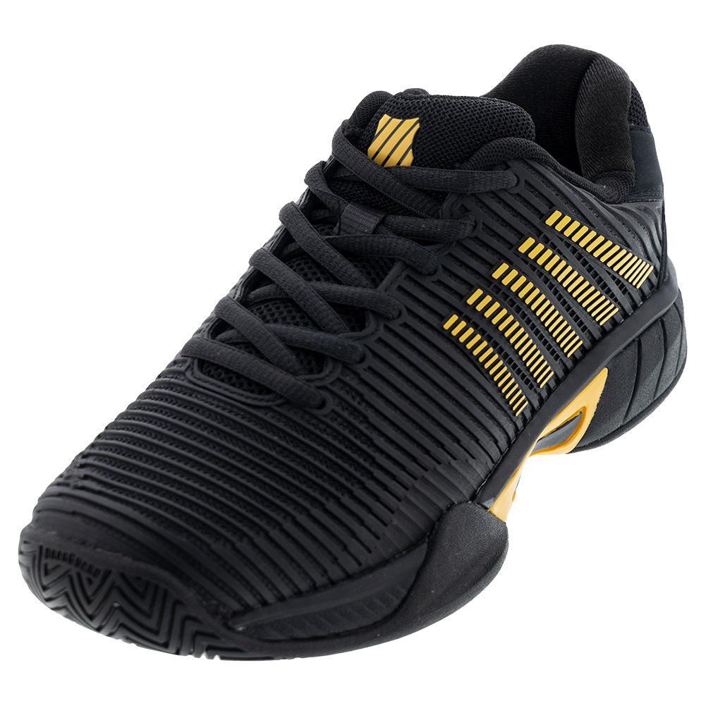 K-Swiss Juniors` Hypercourt Express 2 Tennis Shoes Moonless Night and Amber  Yellow