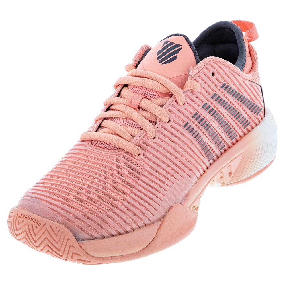 Forinden At dræbe neutral K-Swiss Women`s Hypercourt Supreme Tennis Shoes Peach Amber and White