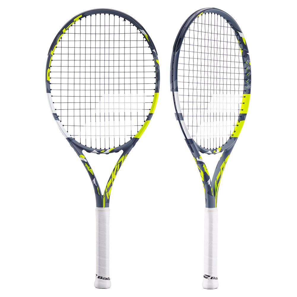Babolat Aero Junior 26 Prestrung Tennis Racquet Grey and Yellow