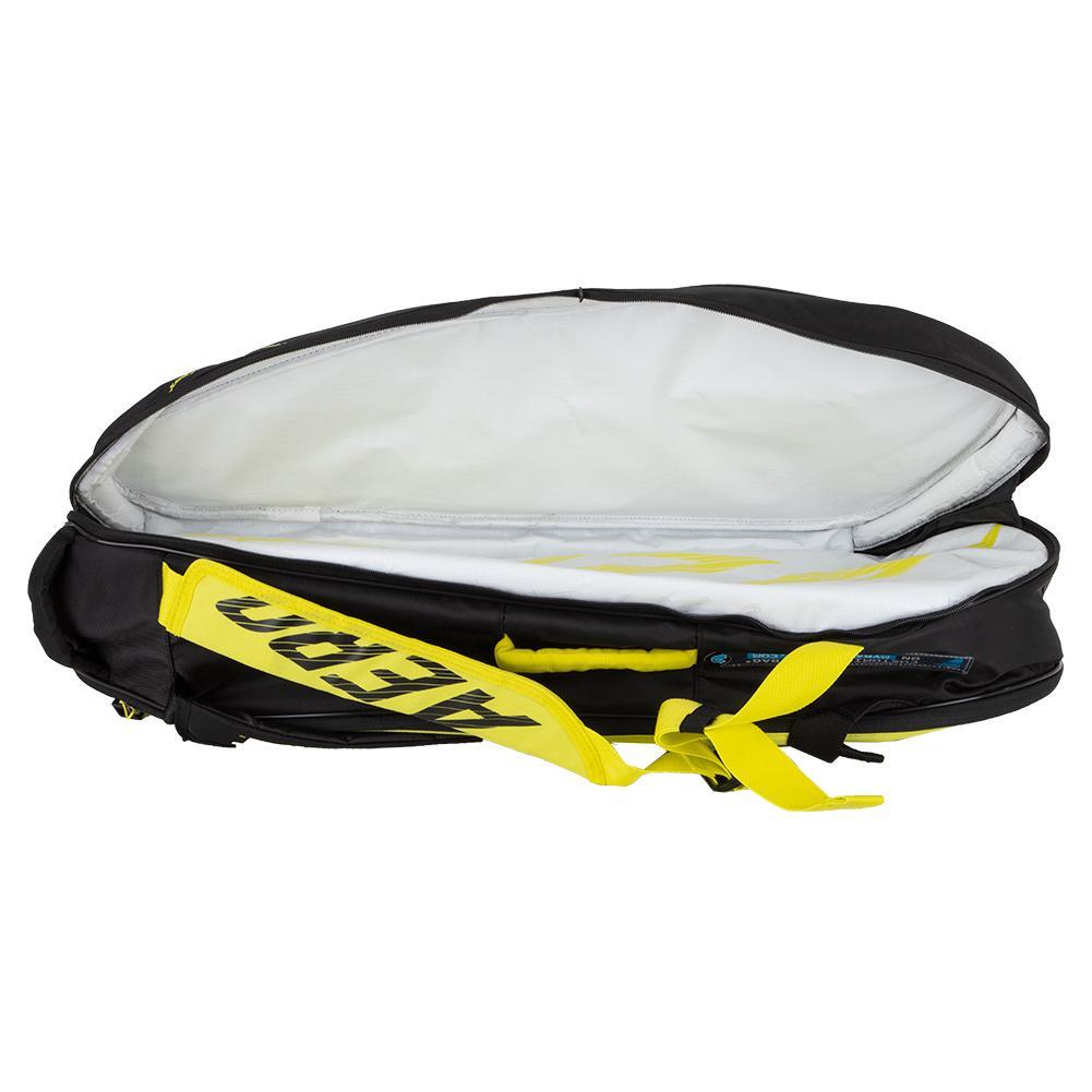 Babolat Pure Aero RHx6 Tennis Bag Black & Yellow | Tennis Express