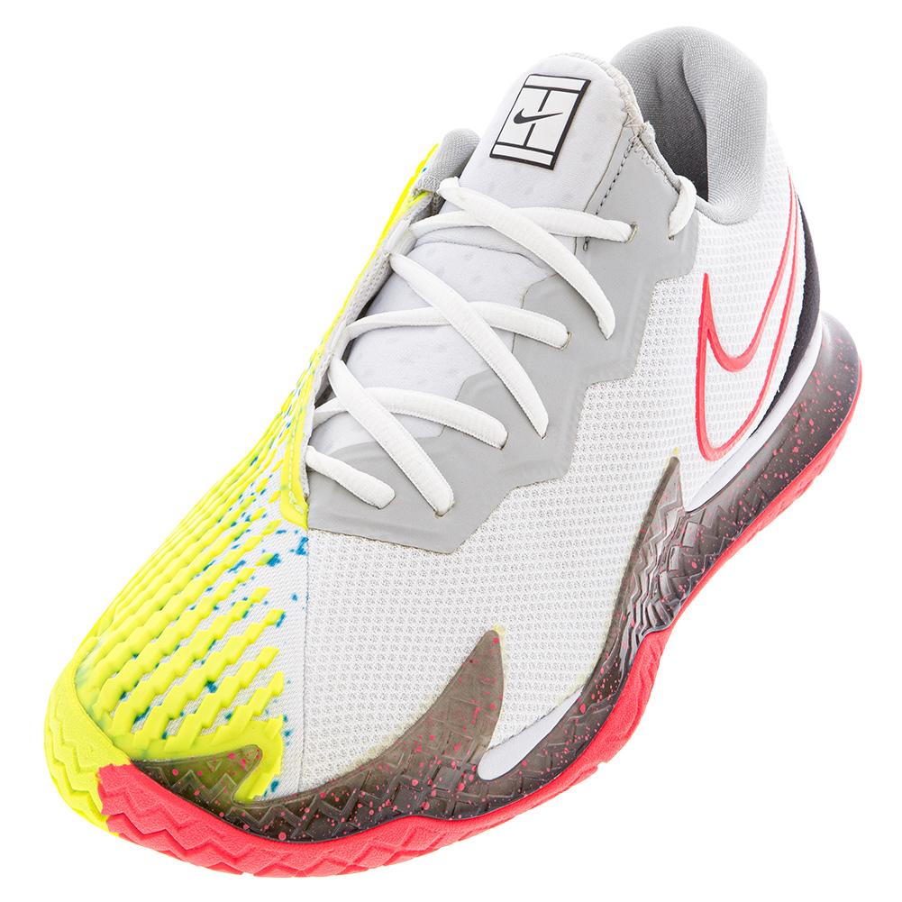 Nike Men`s Air Zoom Vapor Cage 4 Tennis Shoes White and Solar Red | Tennis  Express | CD0424-104