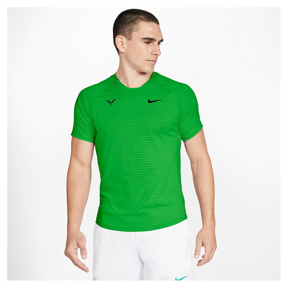 Nike Men`s Rafa Court Slam AeroReact Short Sleeve Tennis Top | Tennis  Express