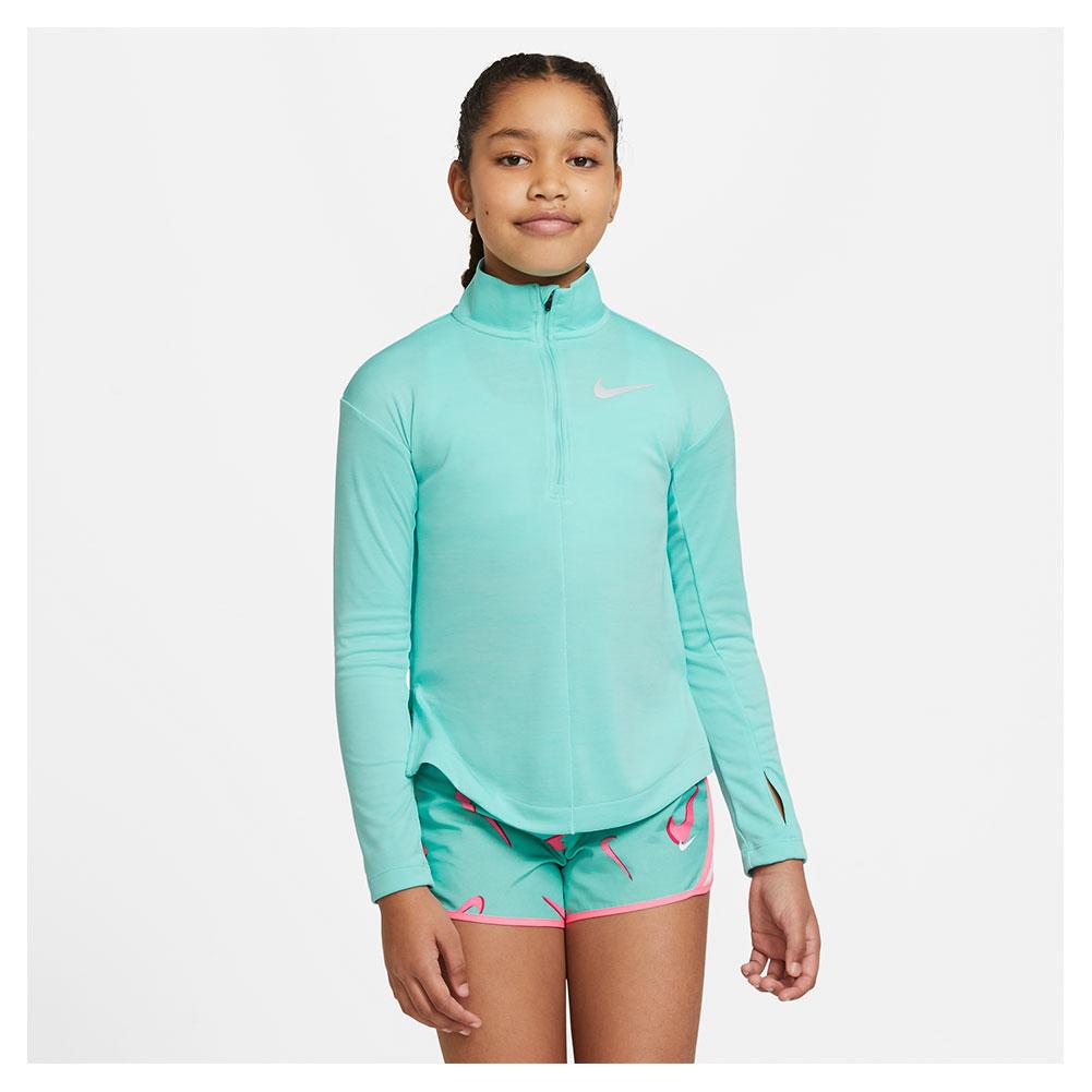 Nike Girls' Long Sleeve Half Zip Running Top | Tennis Express