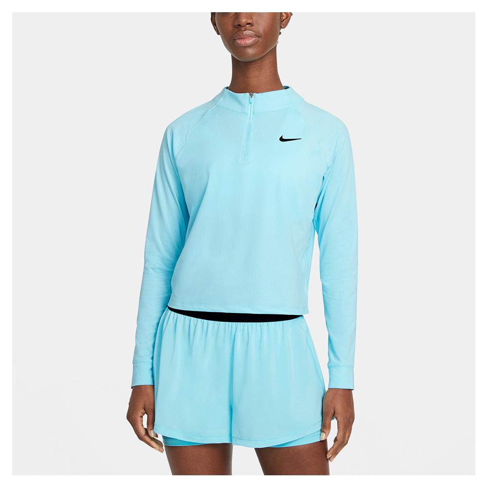 Nike Women's Court Dri-FIT Victory Long Sleeve 1/2 Zip Tennis Top