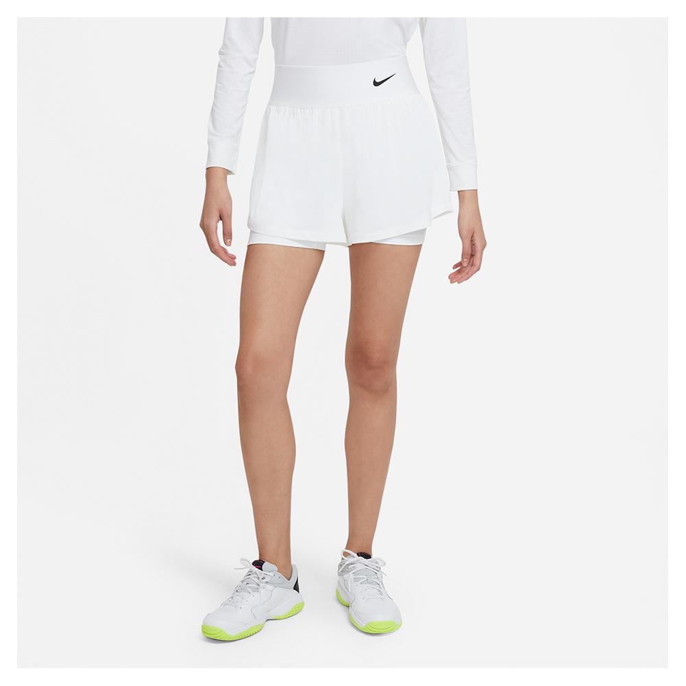 Nike Women`s Court Advantage Tennis Shorts White