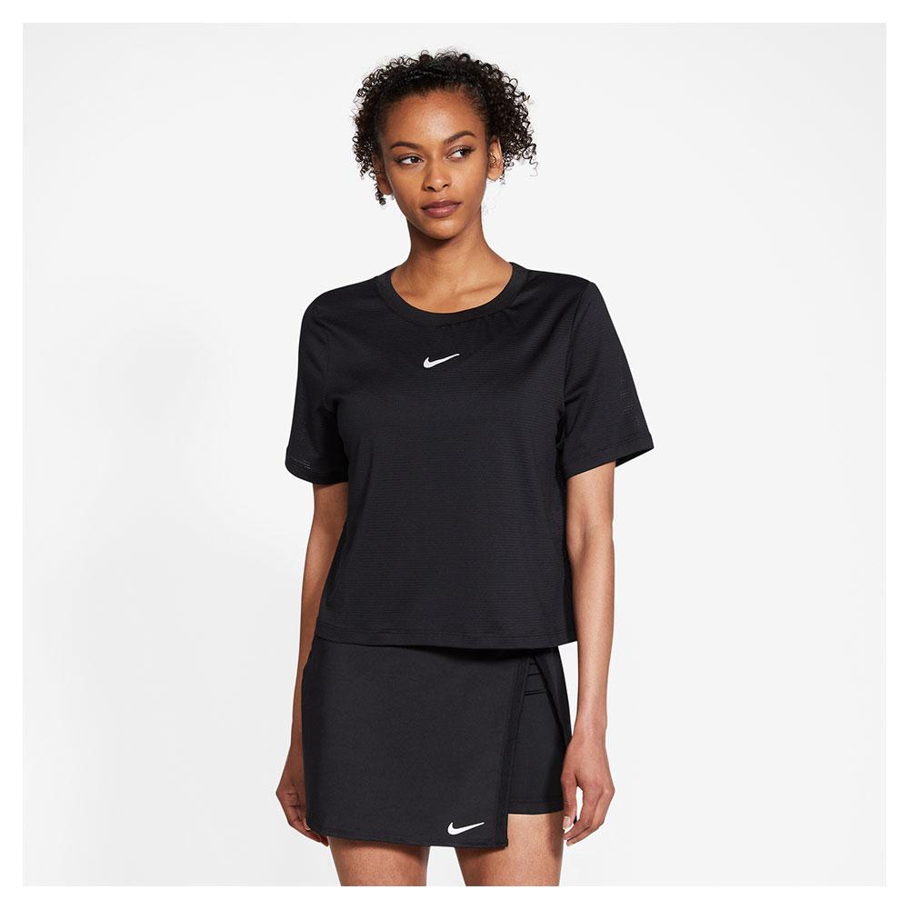 Nike Women's Court Advantage Short Sleeve Tennis Top