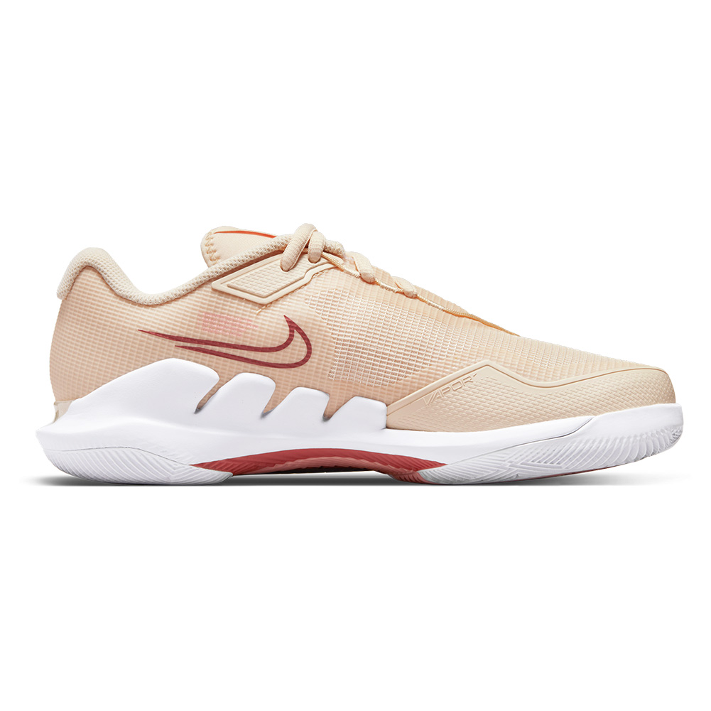 NikeCourt Women`s Air Zoom Vapor Pro Tennis Shoes Pearl White and Canyon  Rust