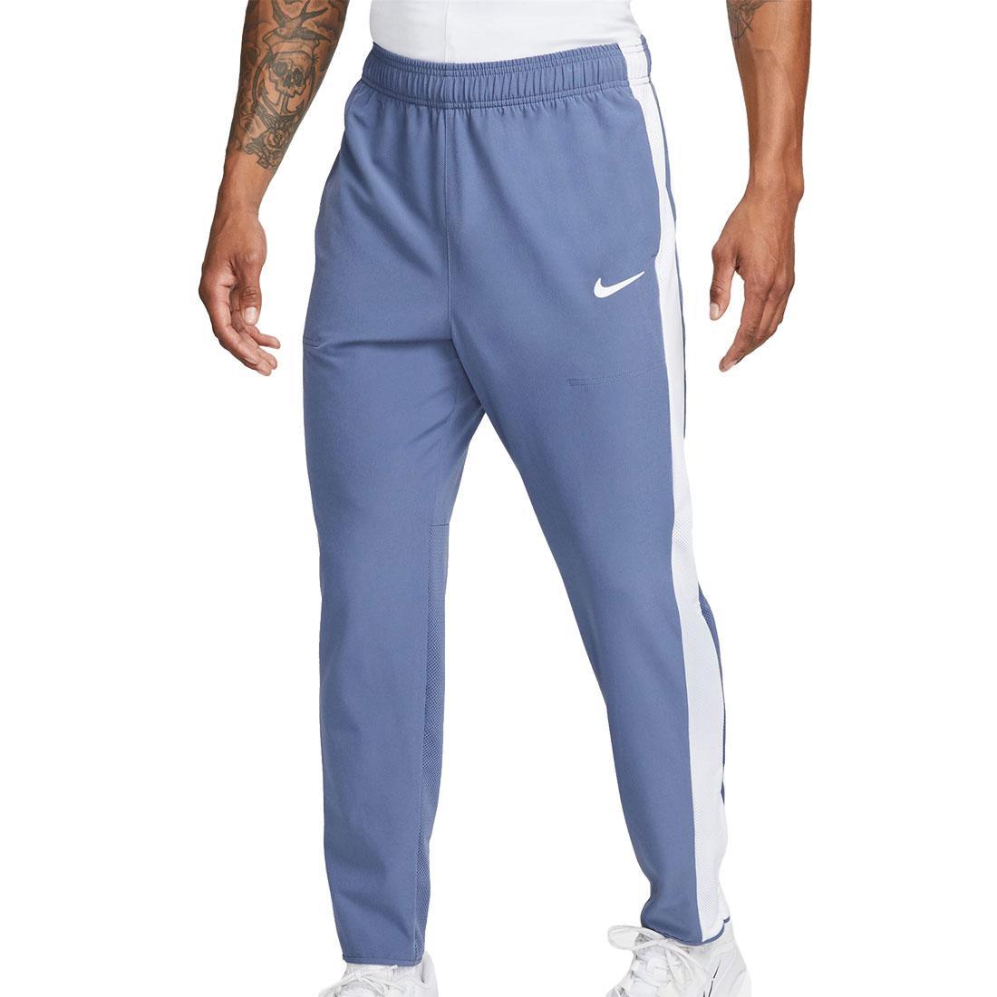 Nike Men`s Advantage Tennis Pant Diffused Blue and White