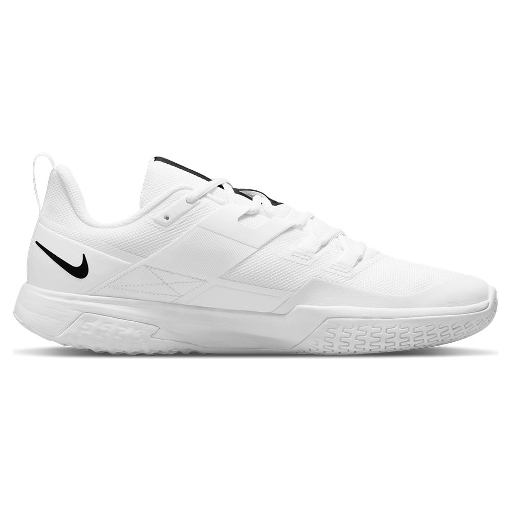 NikeCourt Men`s Vapor Lite Tennis Shoes White and Black | Tennis Express