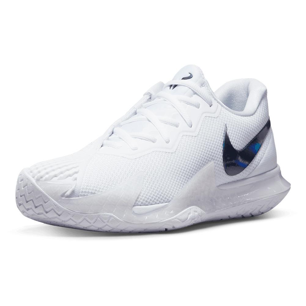 NikeCourt Men`s Rafa Zoom Vapor Cage 4 Tennis Shoes White and Black
