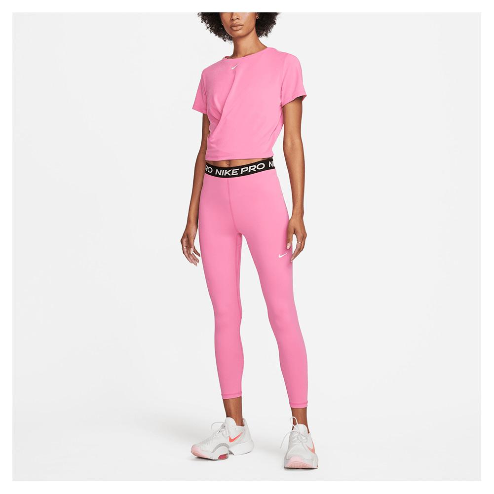 Nike Women`s Dri-FIT One Luxe Twist Standard Fit Short-Sleeve Top