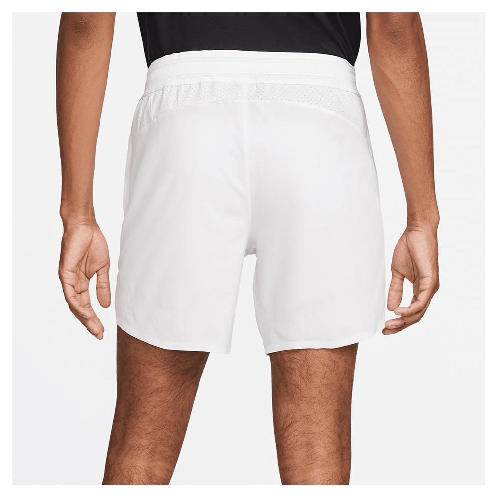 Nike Men`s Rafa Court Dri FIT Advantage 7 Inch Tennis Short White