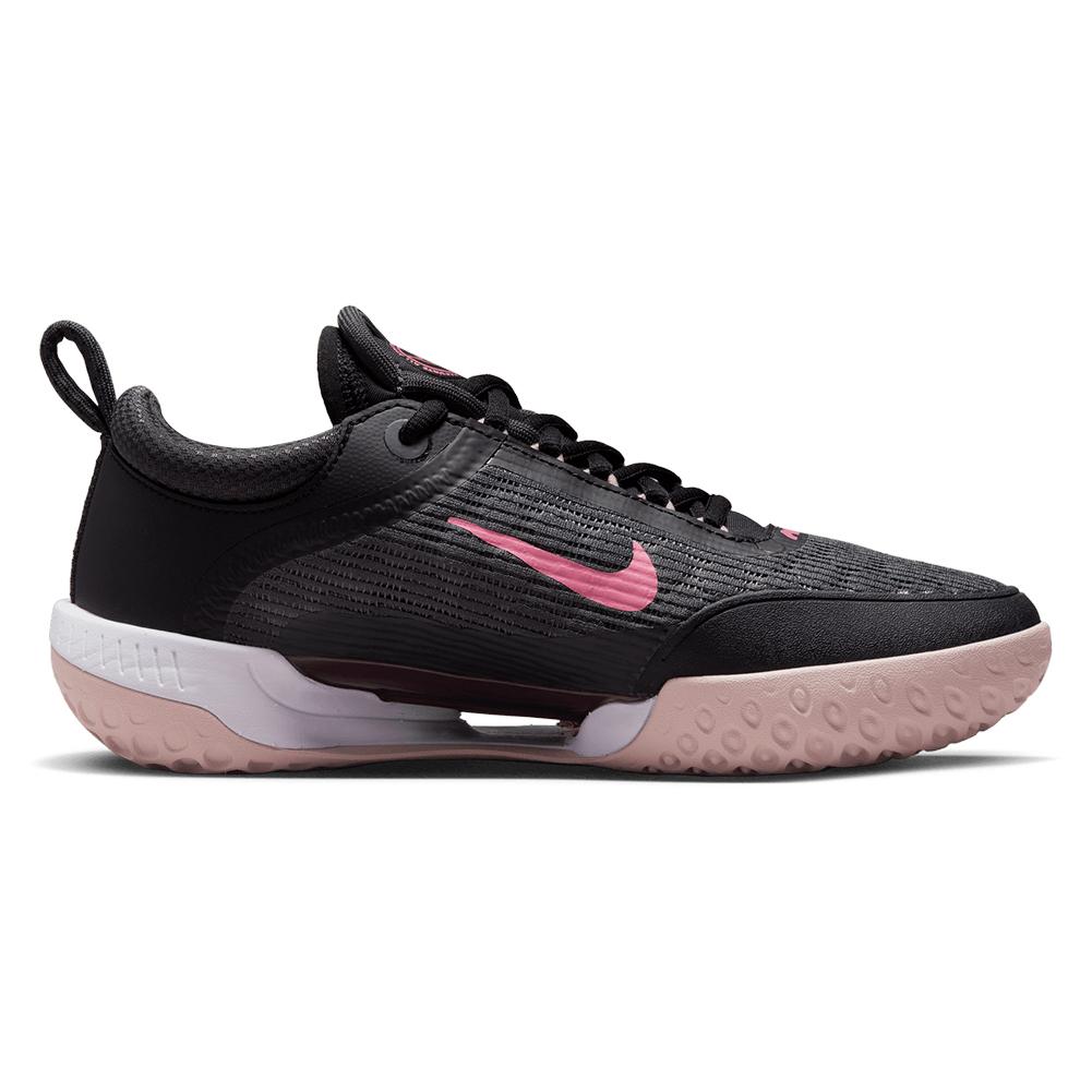 NikeCourt Women`s Zoom Court NXT Tennis Shoes Dk Smoke Grey and Pinksicle