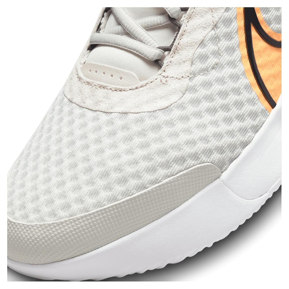 NikeCourt Men`s Zoom Pro Tennis Shoes Light Bone and Peach Cream