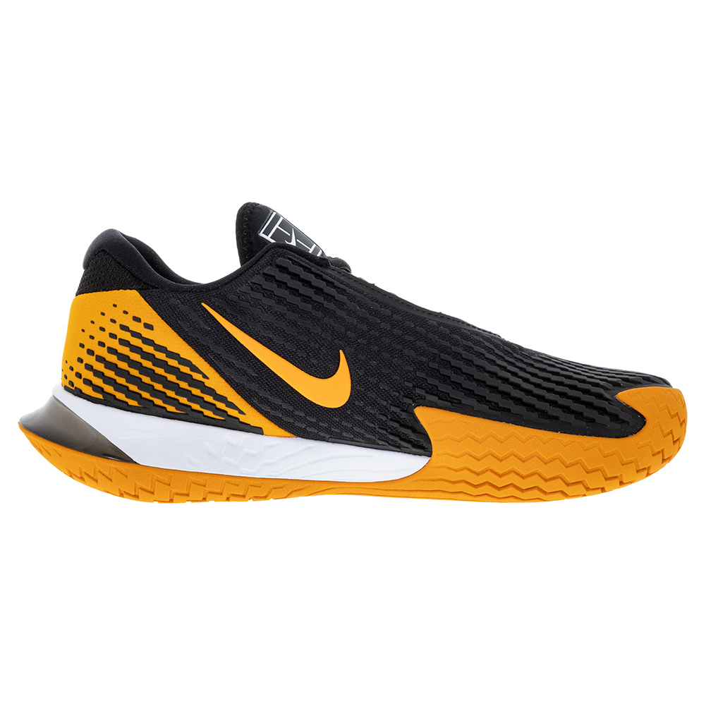 Nike Men`s Air Zoom Vapor Cage 4 Tennis Shoes Black and Sunset