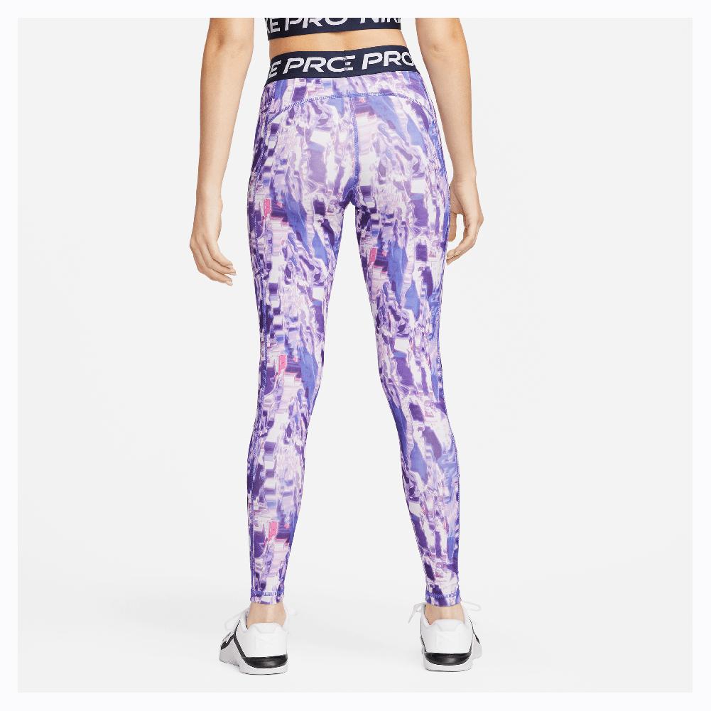 Nike Women`s Dri-FIT Mid-Rise Tight All Over Print