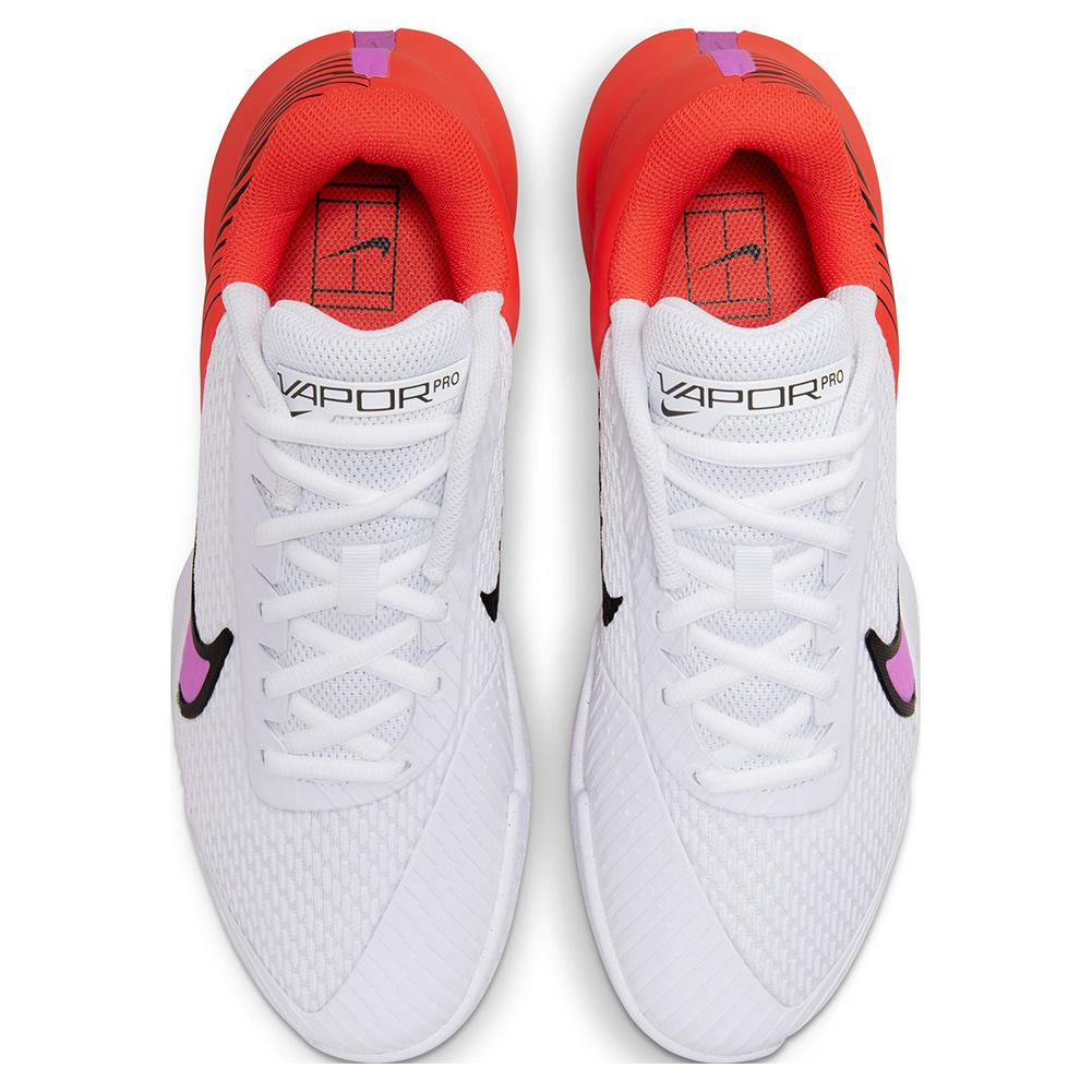 NikeCourt Men`s Air Zoom Vapor Pro 2 Tennis Shoes White and Fuchsia Dream
