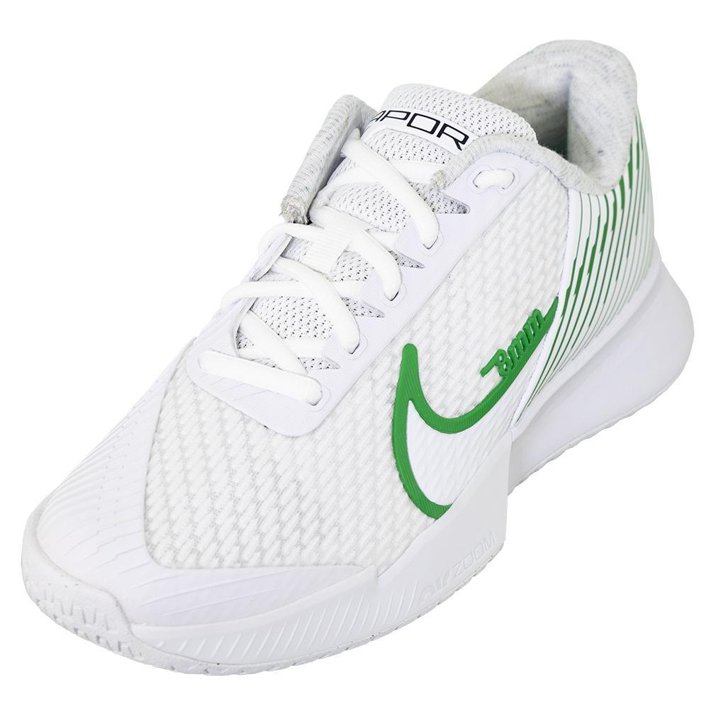 klasselærer bundet Skøn NikeCourt Men`s Air Zoom Vapor Pro 2 Tennis Shoes White and Kelly Green