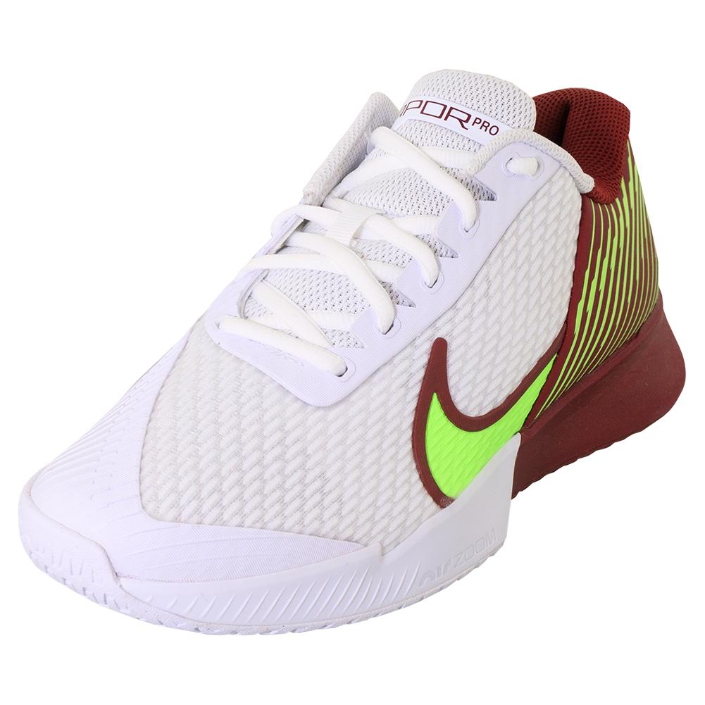 NikeCourt Men`s Air Zoom Vapor Pro 2 Tennis Shoes White and Team Red