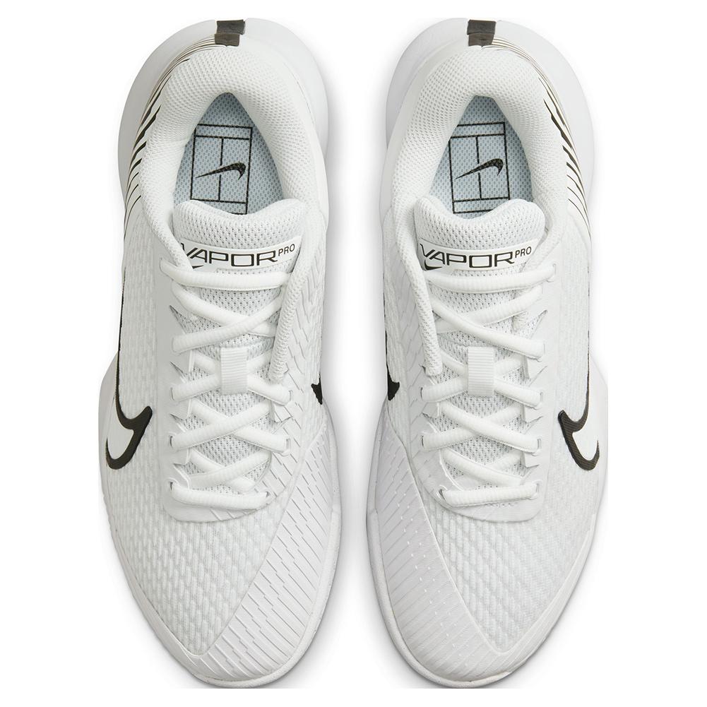 Bemærkelsesværdig farvning fokus NikeCourt Women`s Air Zoom Vapor Pro 2 Tennis Shoes White and Black