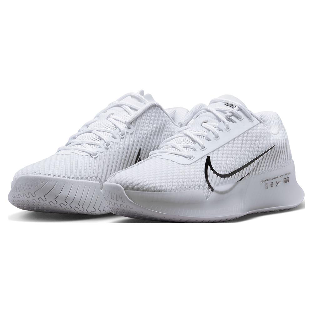 NikeCourt Women`s Air Zoom Vapor 11 Tennis Shoes White and Black