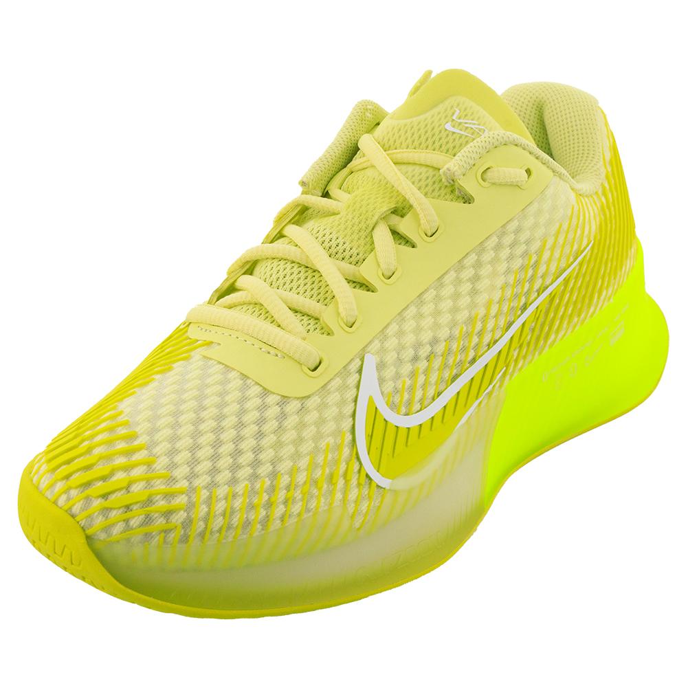 NikeCourt Women`s Air Zoom Vapor 11 Tennis Shoes Luminous Green and High  Voltage