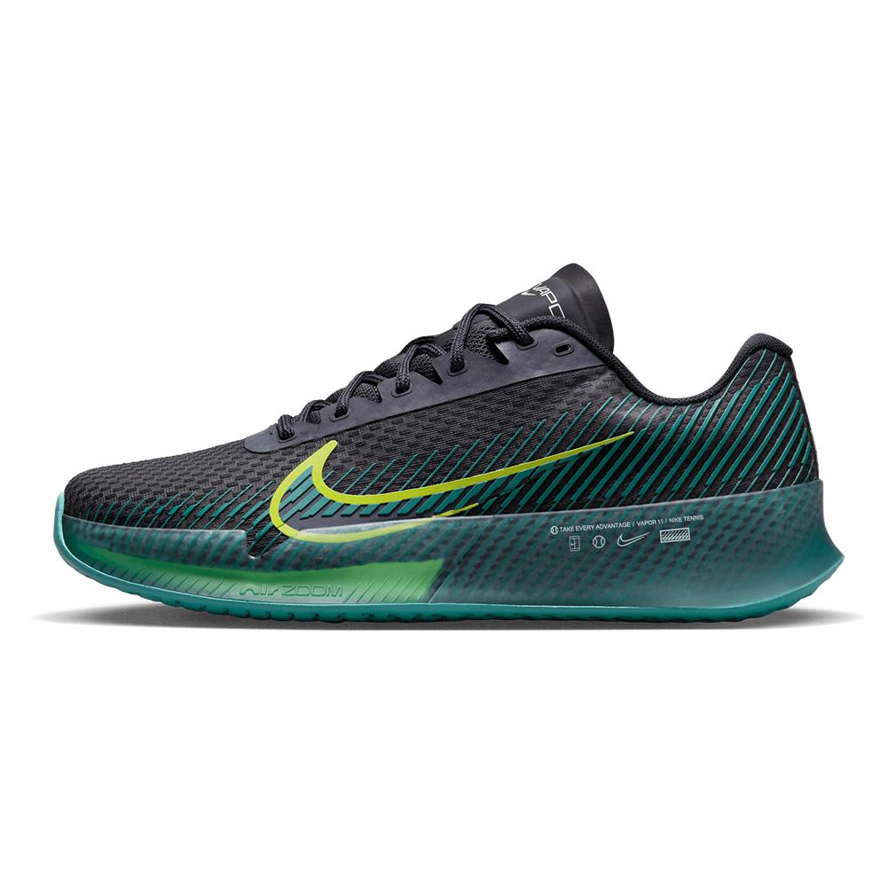 NikeCourt Men`s Air Zoom Vapor 11 Tennis Shoes Gridiron and Bright Cactus