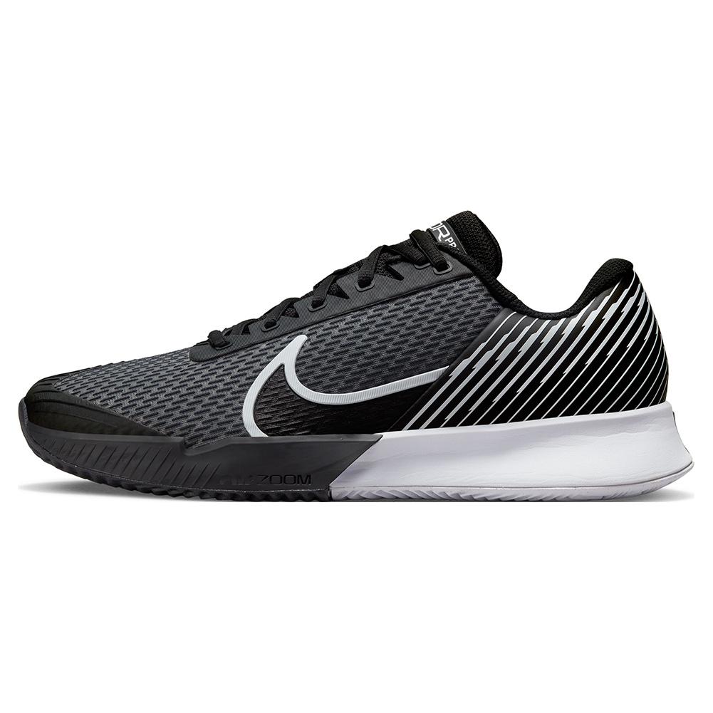 NikeCourt Men`s Air Zoom Vapor Pro 2 Clay Tennis Shoes Black and White