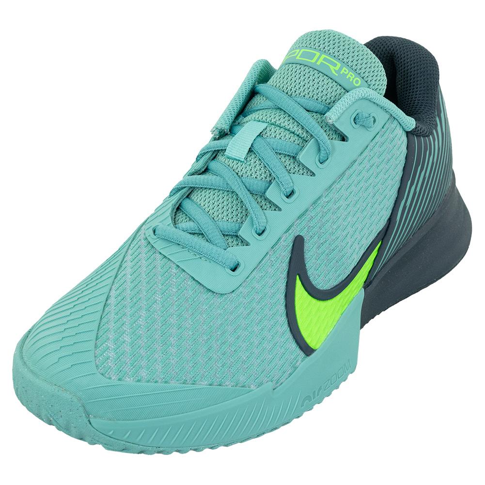 NikeCourt Men`s Air Zoom Vapor Pro 2 Clay Tennis Shoes Washed Teal and  Green Strike