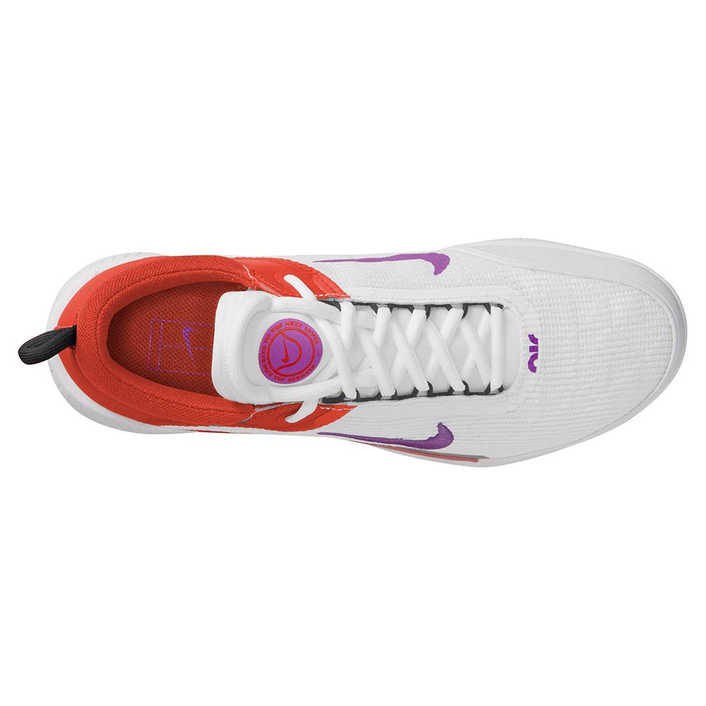 NikeCourt Men`s Zoom Court NXT Tennis Shoes White and Red