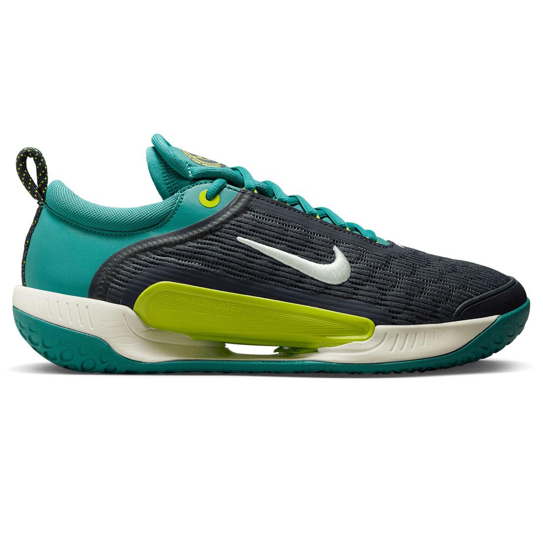 NikeCourt Men`s Air Zoom Court NXT Tennis Shoes Mineral Teal and Gridiron