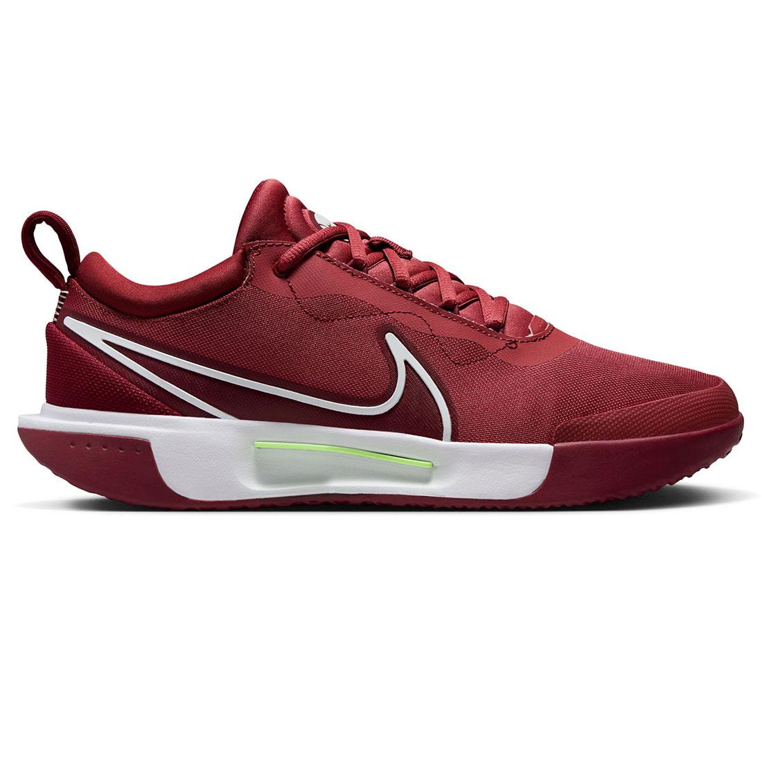 NikeCourt Men`s Zoom Pro Tennis Shoes Cedar and Team Red