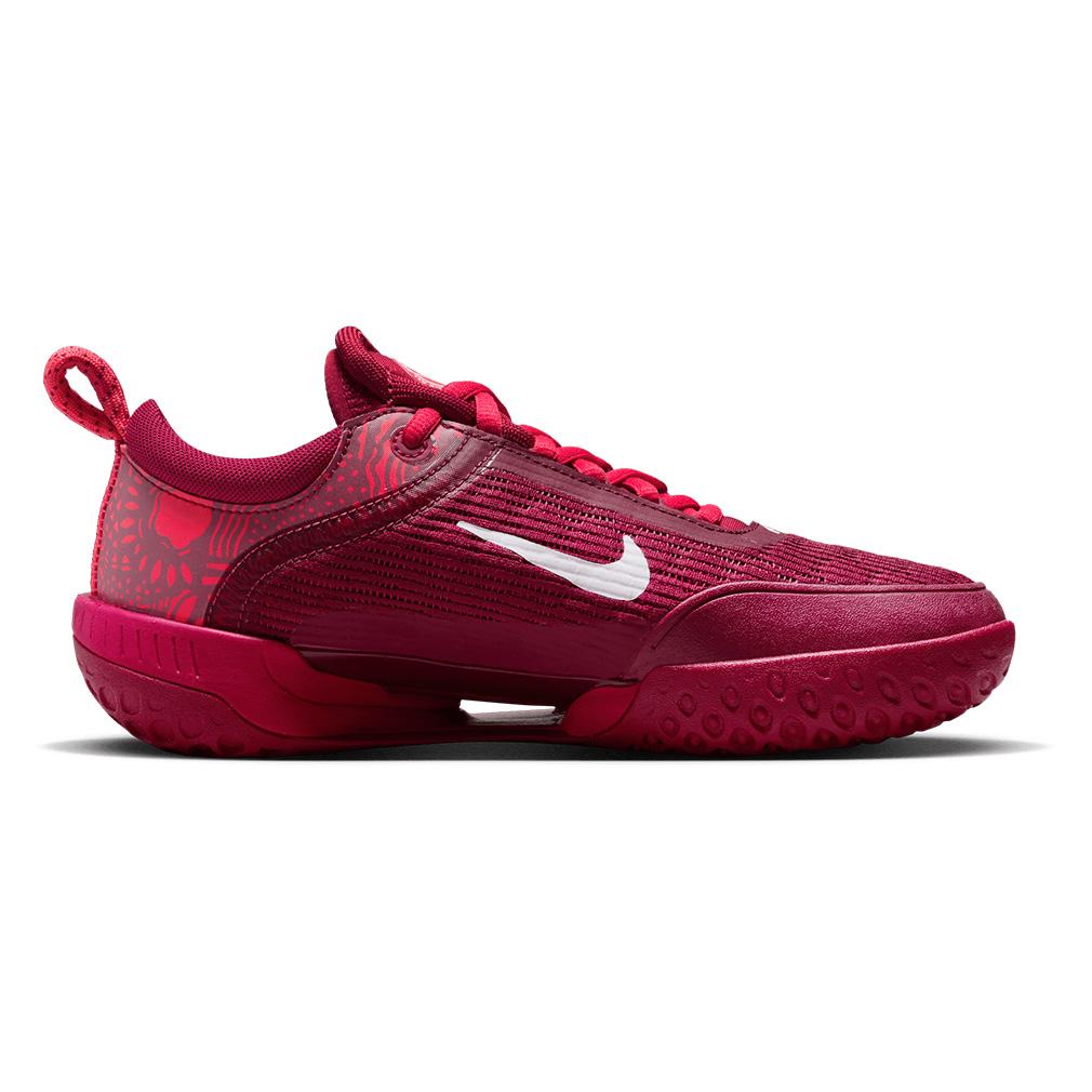 NikeCourt Women`s Air Zoom Court NXT Tennis Shoes Noble Red and White