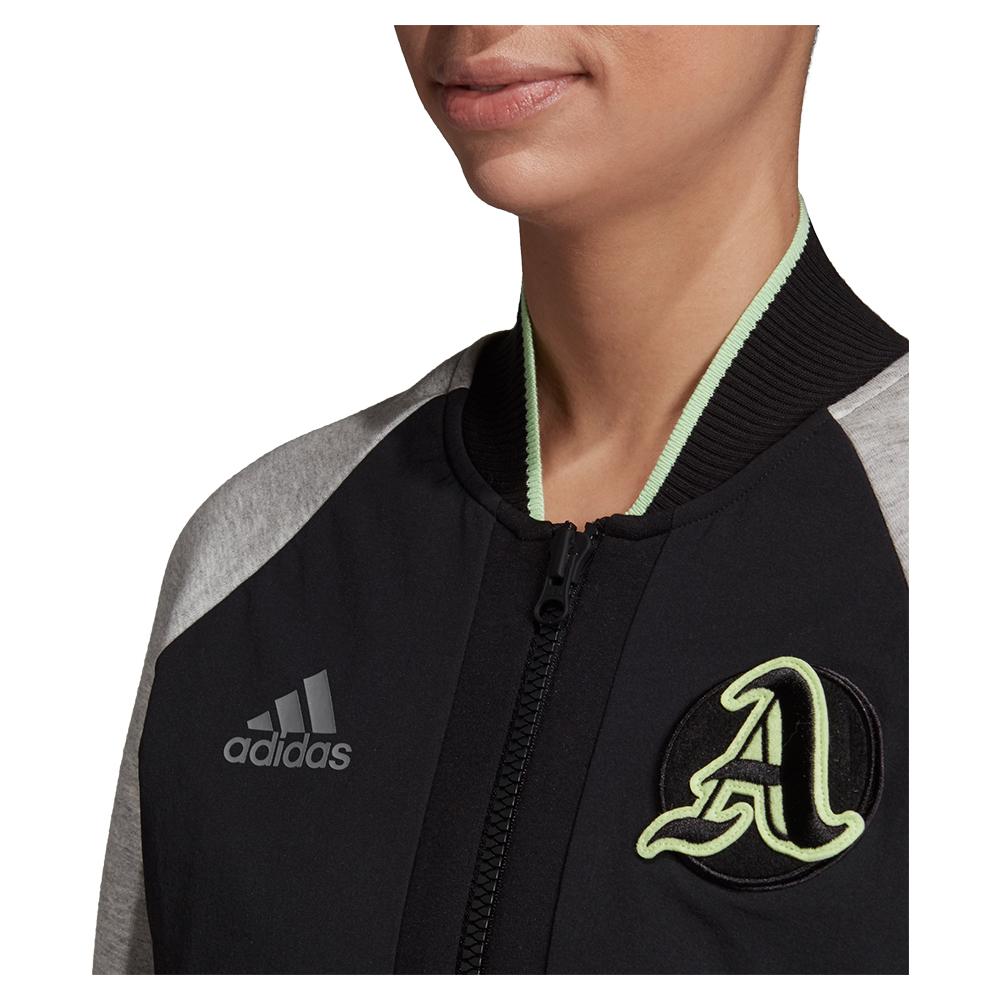 adidas Women's New York Varsity Tennis Jacket in Black