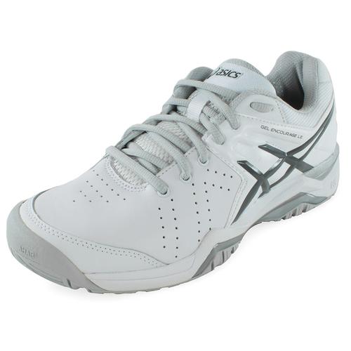 ASICS Women`s Gel-Encourage LE Tennis Shoes White and Silver | E552L ...