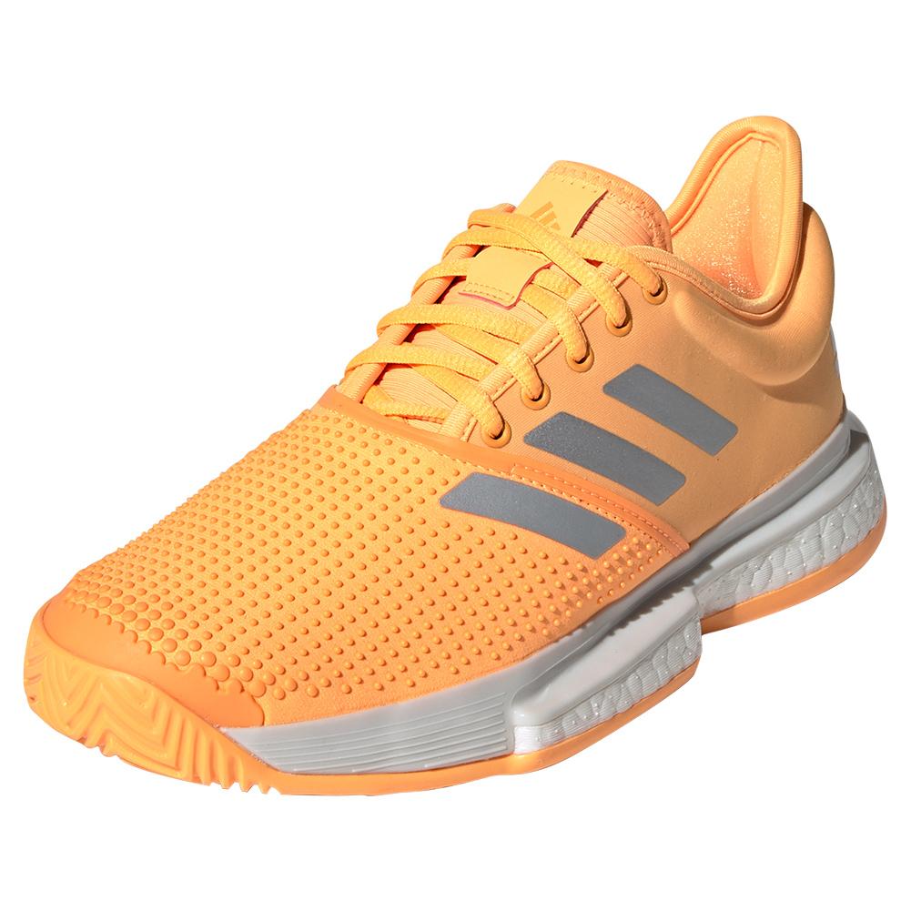 orange adidas shoes womens