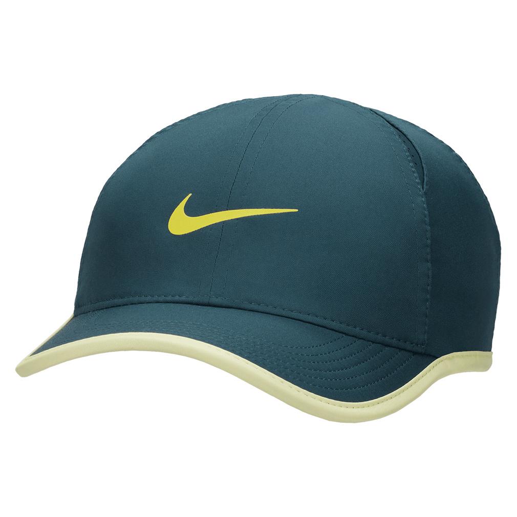 Nike Men`s Dri-Fit Club Tennis Cap Deep Jungle and Luminous Green