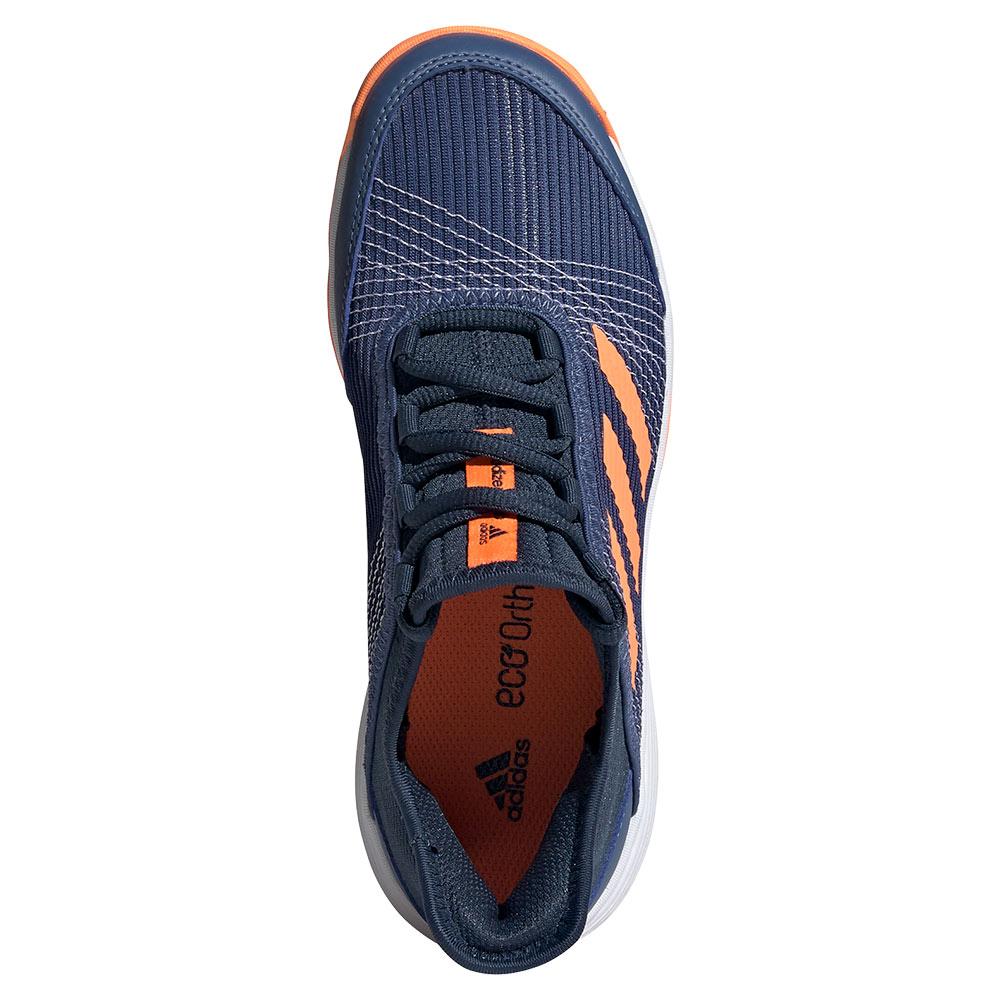 adidas adizero Club K Juniors` Tennis Shoes Navy & Orange