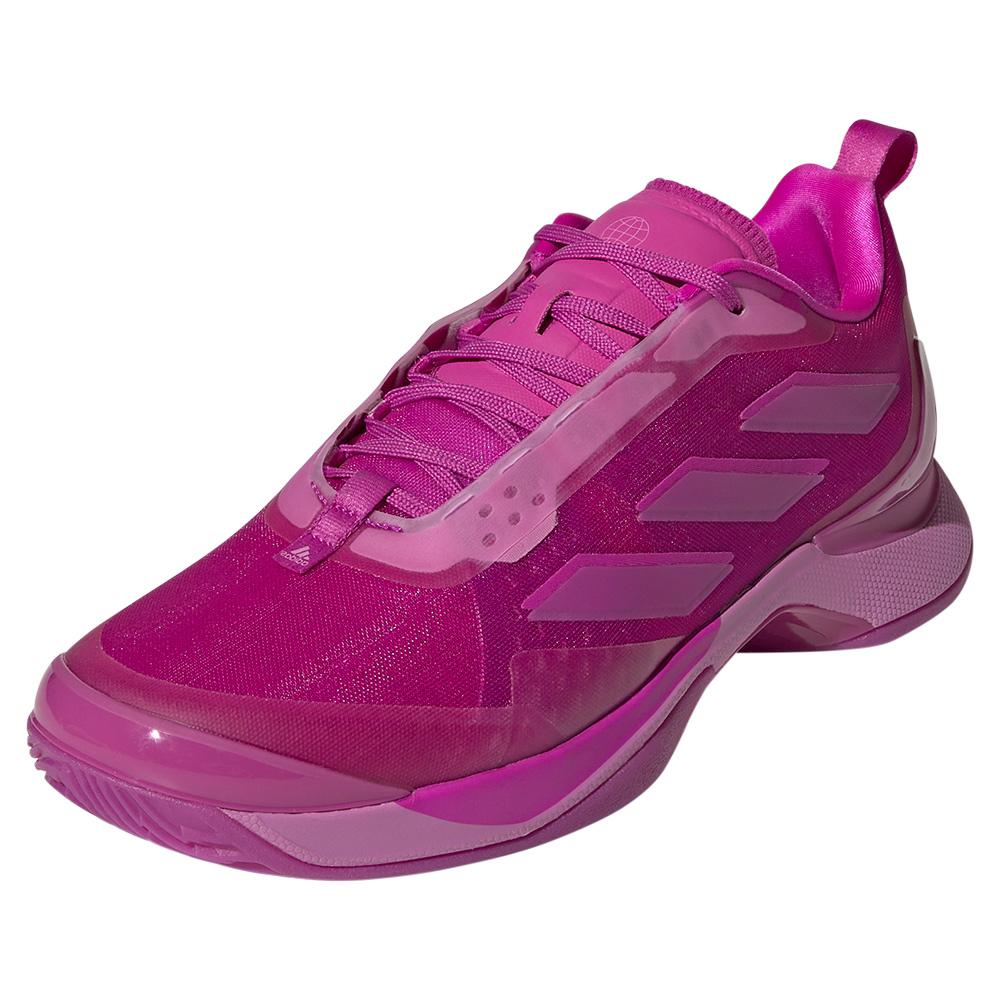 adidas Women`s Avacourt Tennis Shoes Vivid Pink and Pulse Lilac