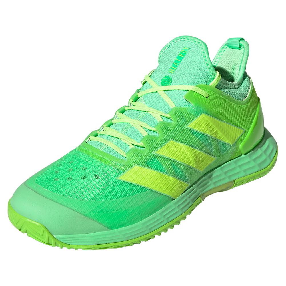 adidas Men`s adizero Ubersonic 4 HEAT RDY Tennis Shoes Beam and Signal Green