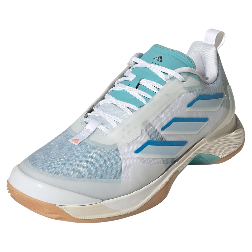 adidas Women`s Avacourt Parley Tennis Shoes Mint Ton and Footwear White