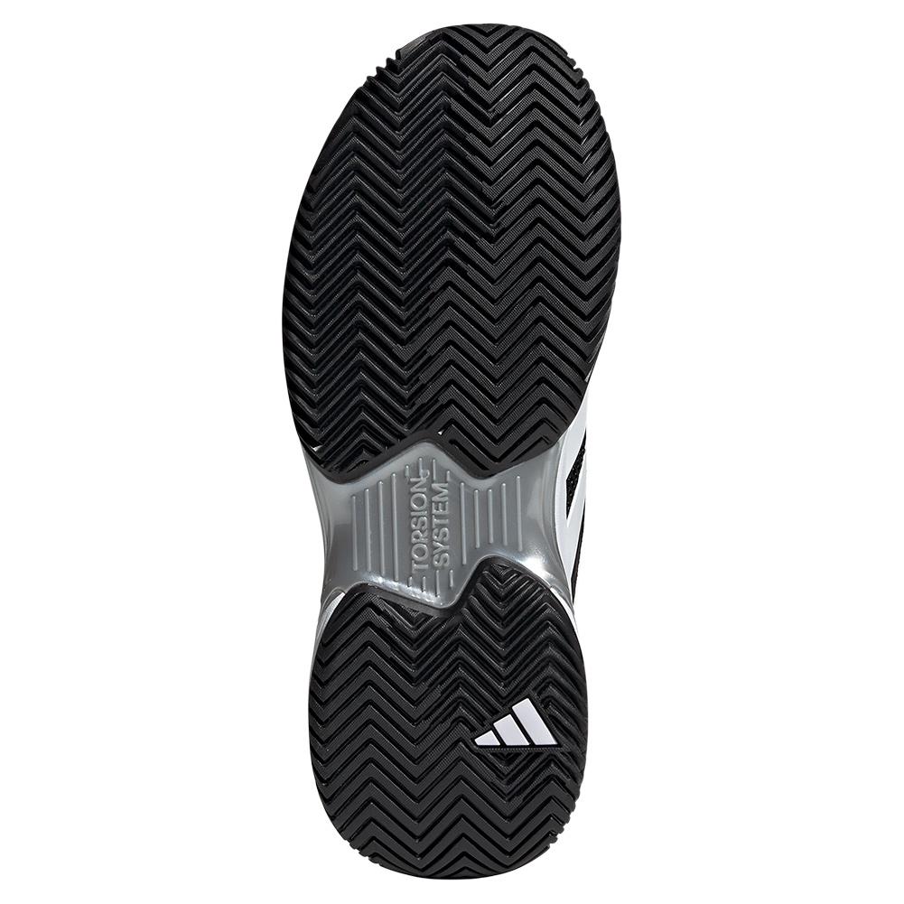 adidas Women`s CourtJam Control Tennis Shoes Core Black and Footwear White