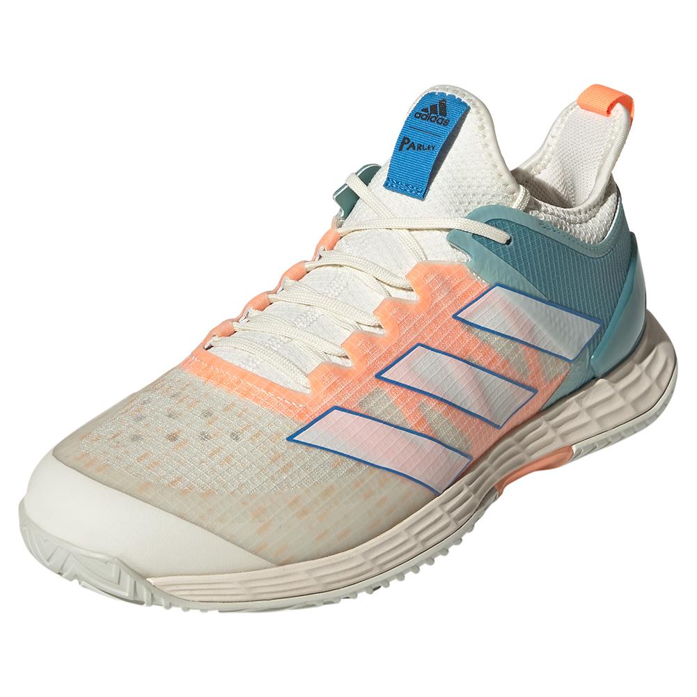 adidas Men`s adizero Ubersonic 4 Parley Tennis Shoes Off and Footwear White