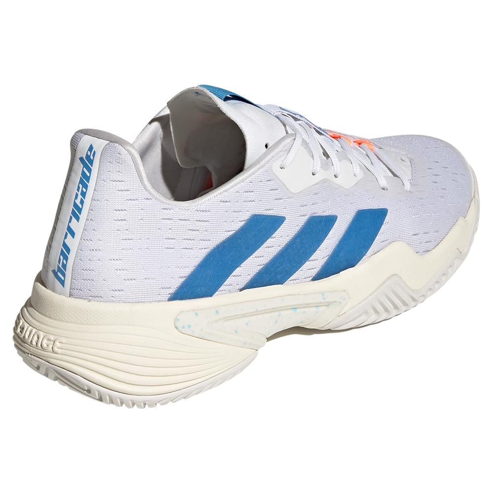 adidas Men`s Barricade Parley Tennis Shoes Footwear White and Pulse Blue