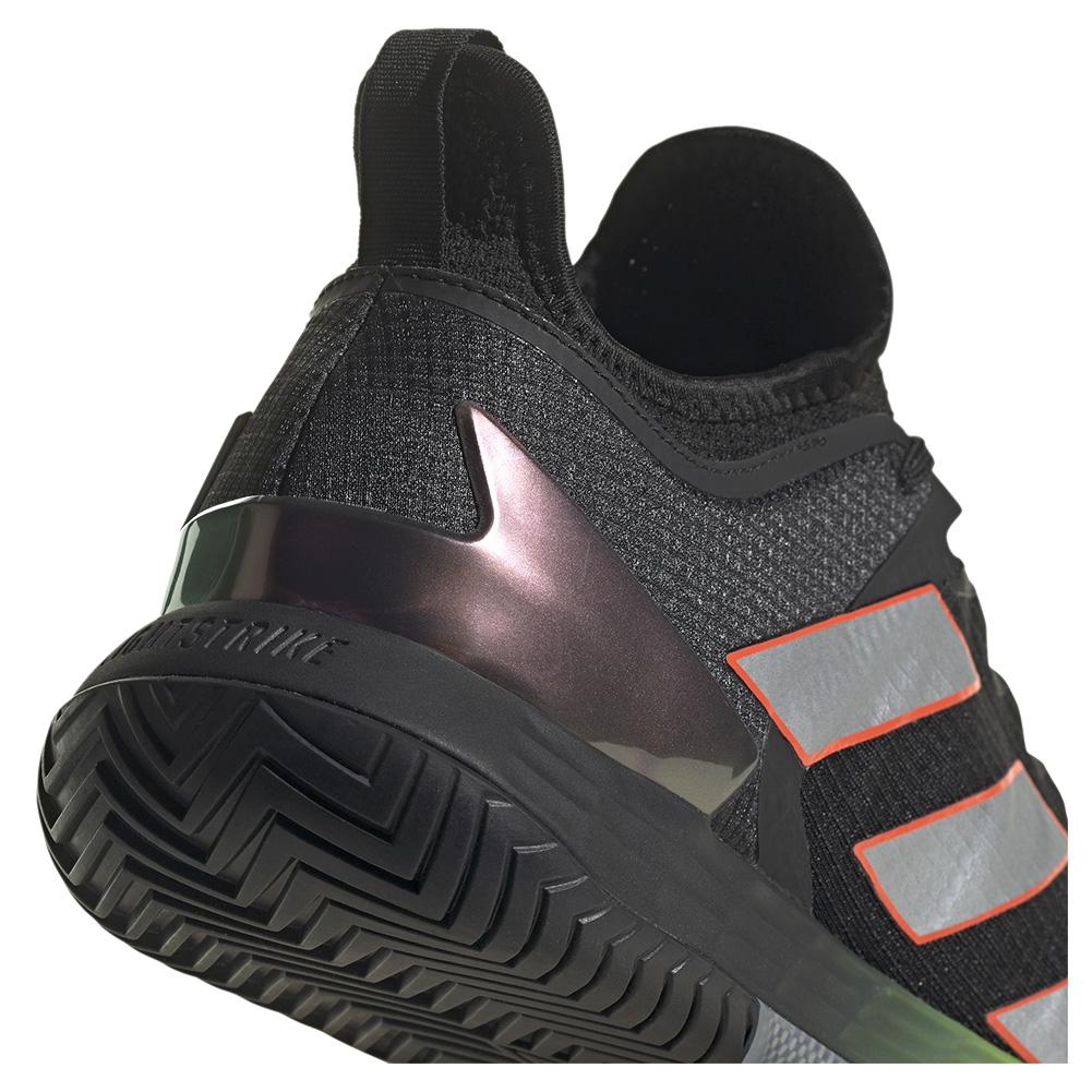 adidas Men`s adizero Ubersonic 4 HEAT RDY Tennis Shoes Core Black and  Silver Metallic
