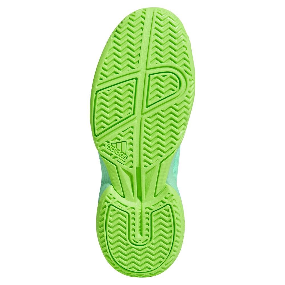 adidas Juniors` adizero Ubersonic 4 Tennis Shoes Beam and Signal Green