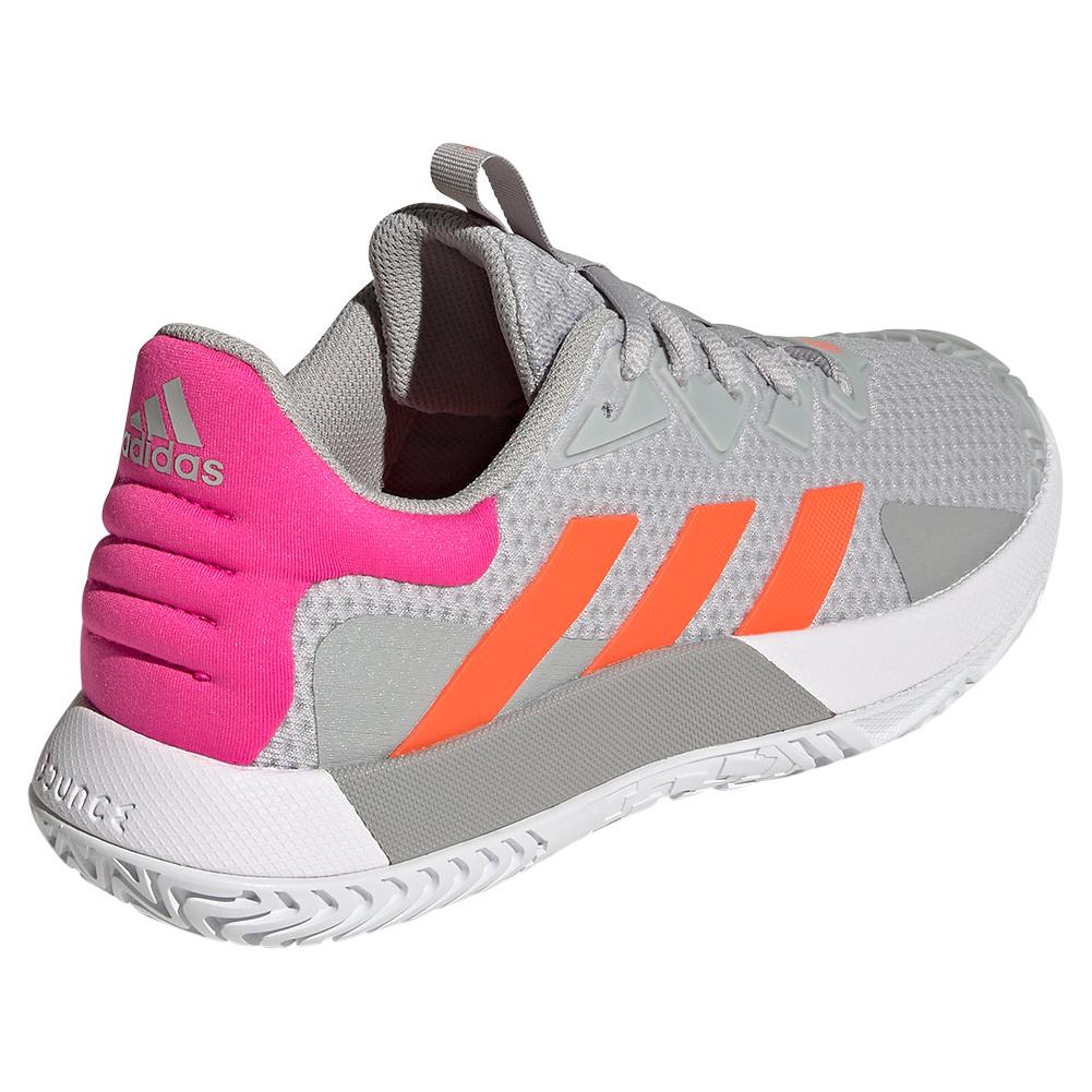 Shining Konkurrence hår adidas Women`s SoleMatch Control Tennis Shoes Grey Two and Solar Orange