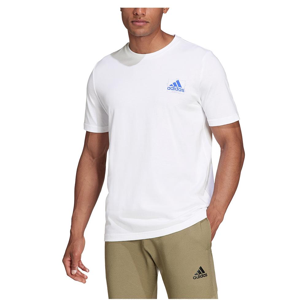 Adidas Men`s Barricade Blueprint Tennis T-Shirt White